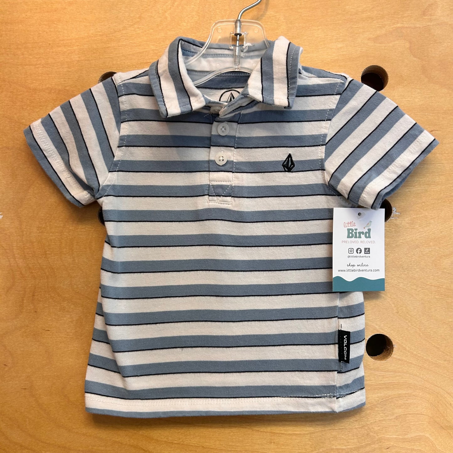Blue Striped Polo