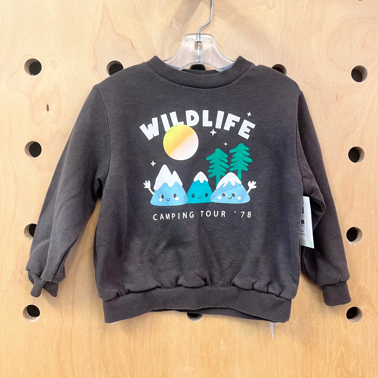 Grey 'Wildlife' Crewneck