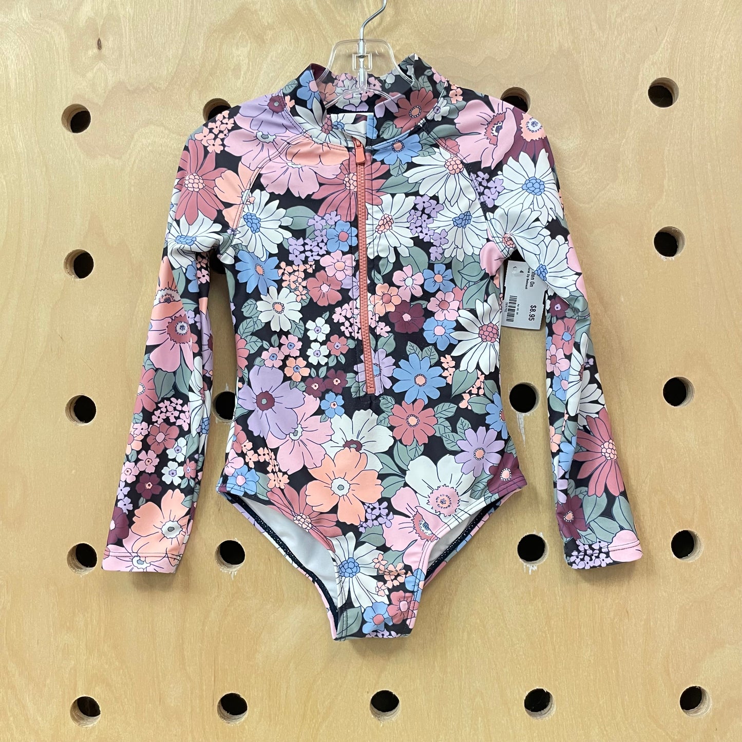 Floral Zip Swimsuit