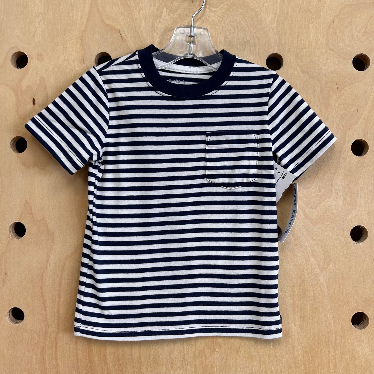Navy + White Striped Tee NEW!