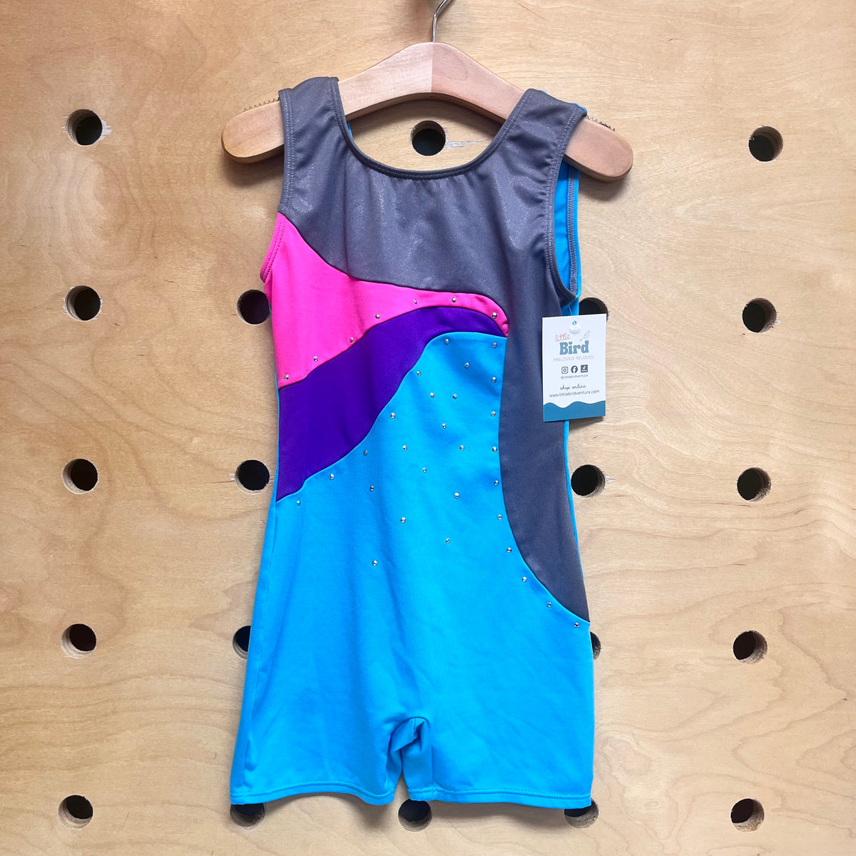 Blue/Grey Studded Leotard