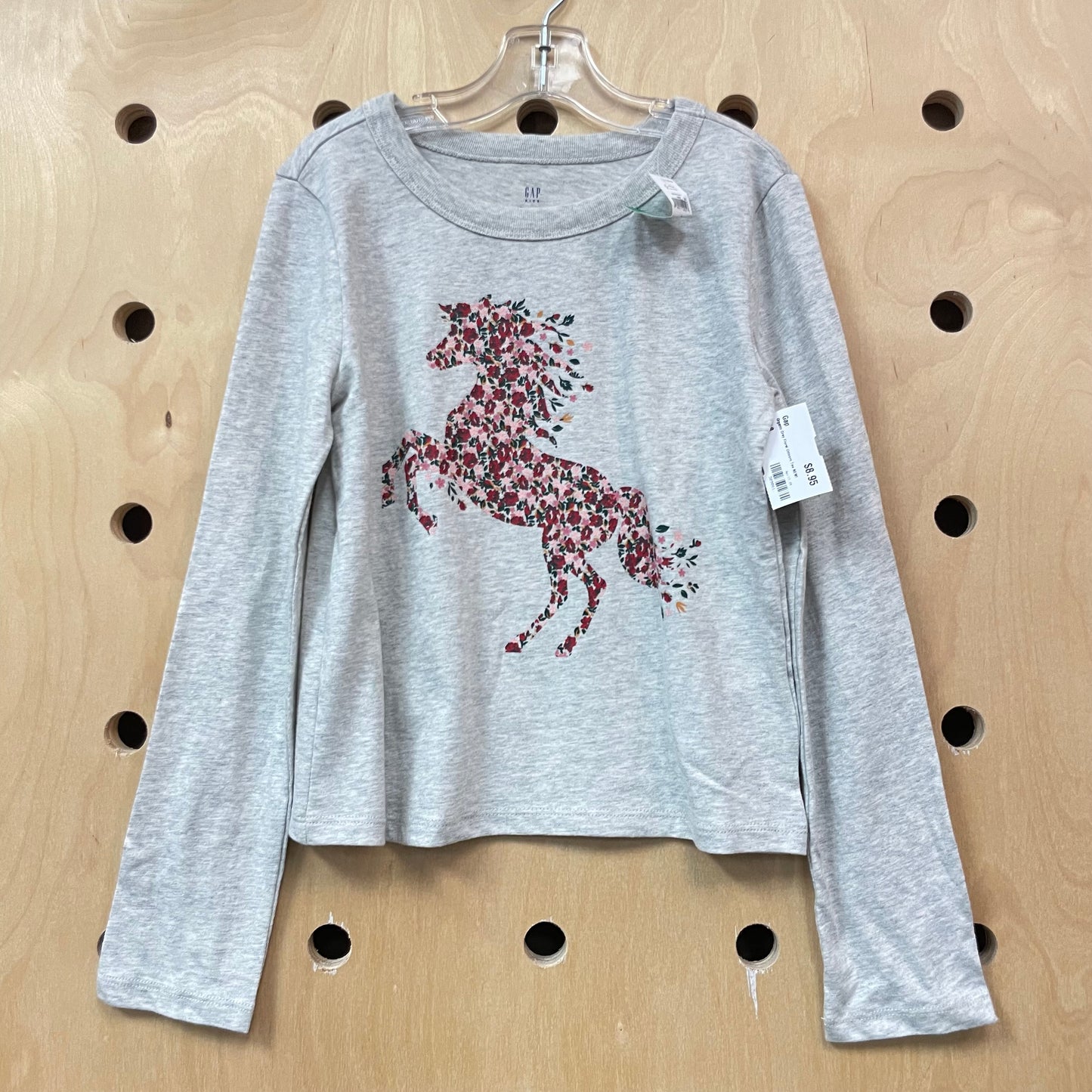 Organic Grey Floral Unicorn Tee NEW!
