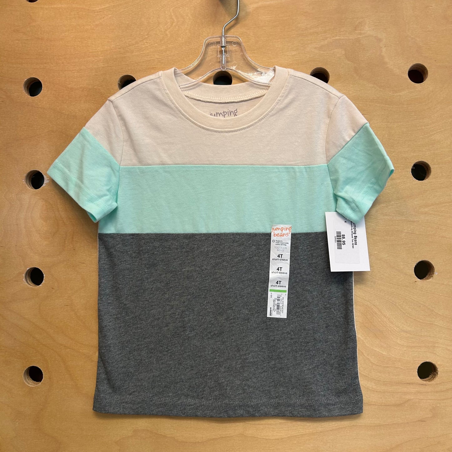 Blue/Grey Striped Tee NEW!
