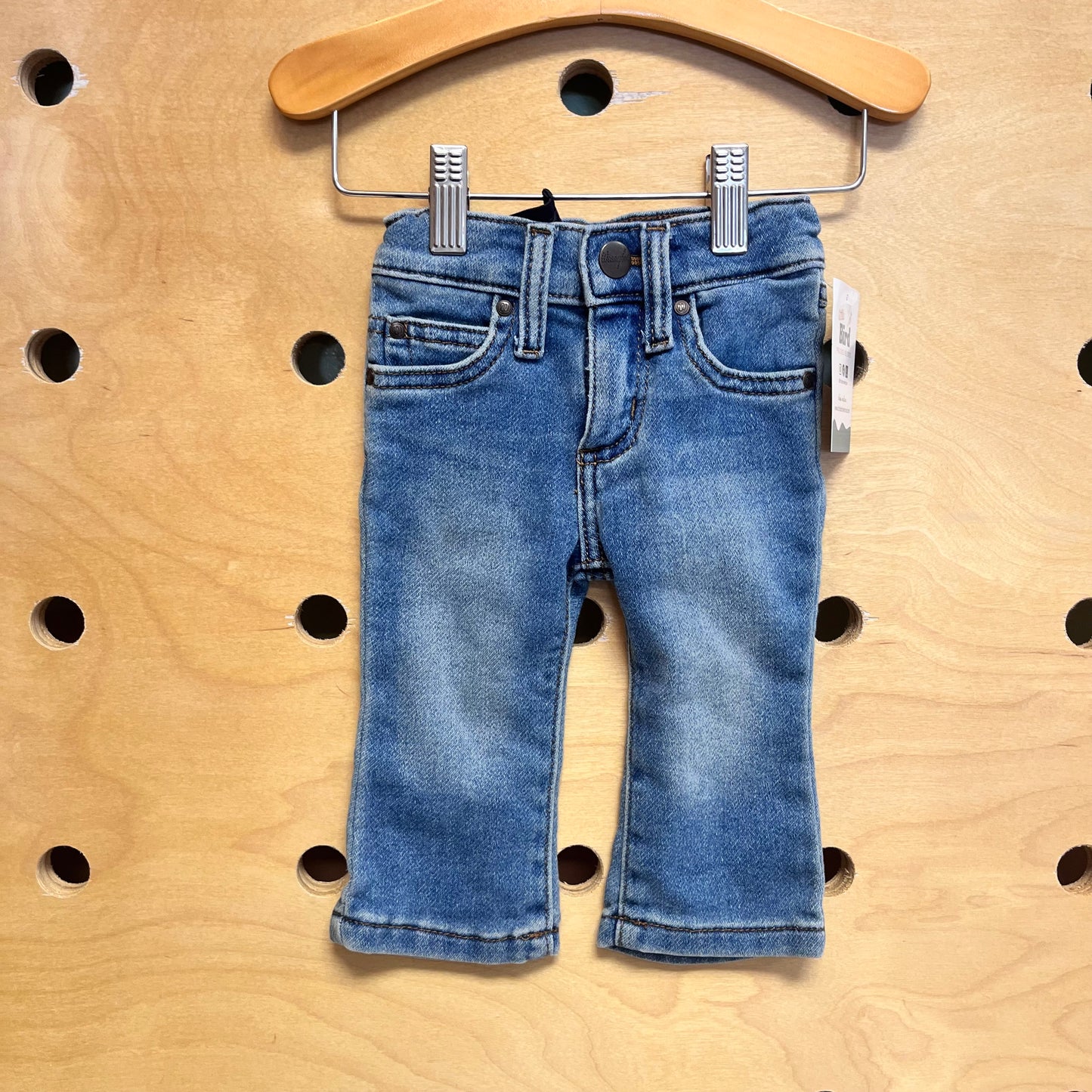 Stretchy Straight Leg Denim Pants