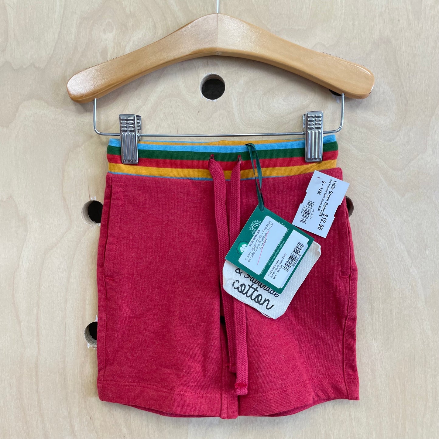 Red Rainbow Band Shorts NEW!