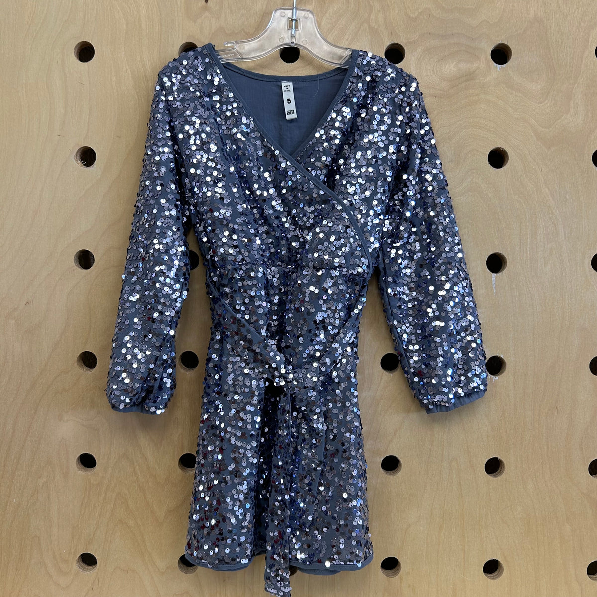Purple + Grey Sequin Dress