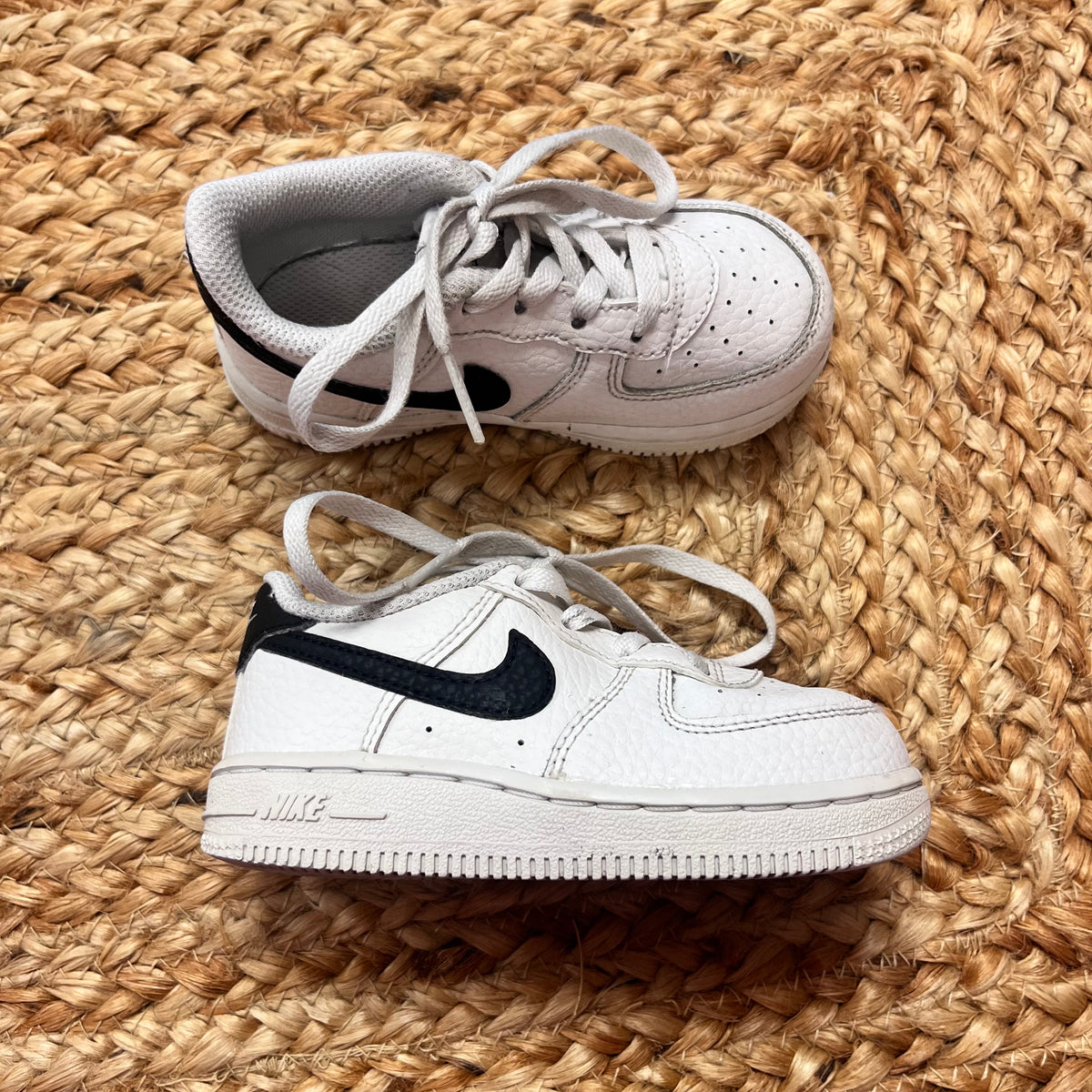 White & Black Logo Air Forces