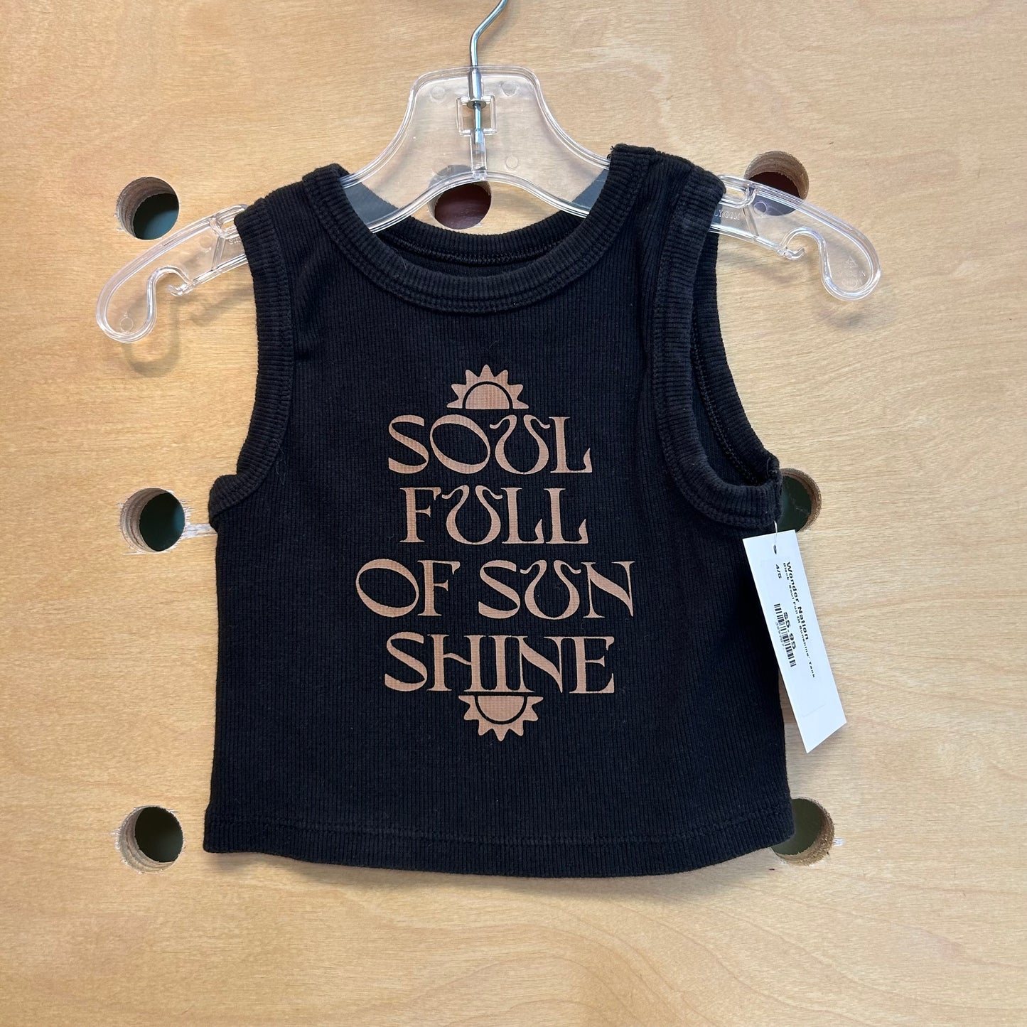 Black 'Soul Full Of Sunshine' Tank