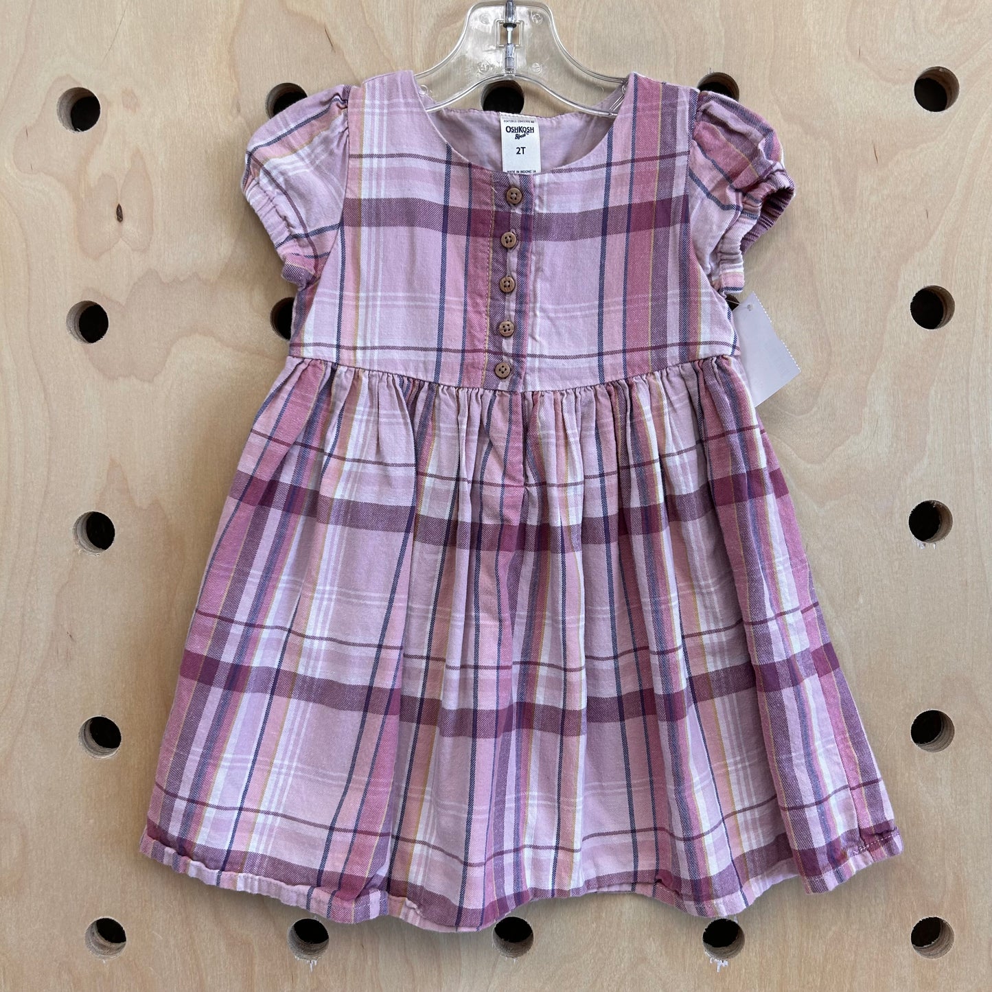 Pink Plaid Dress