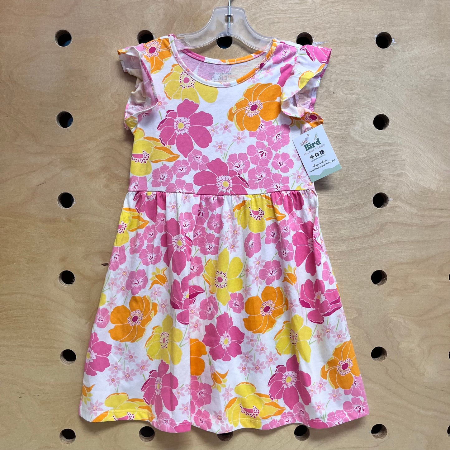 Pink/Yellow Floral Dress NEW!!