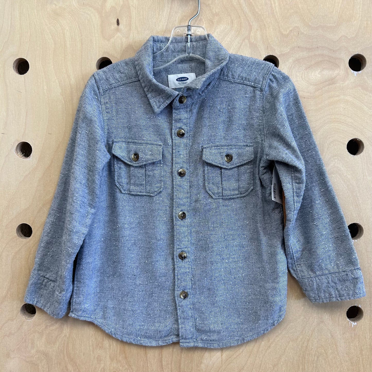 Grey Button Up Soft Shirt