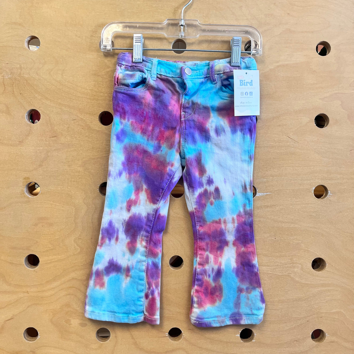 Blue/Purple Tie Dye Flare Pants