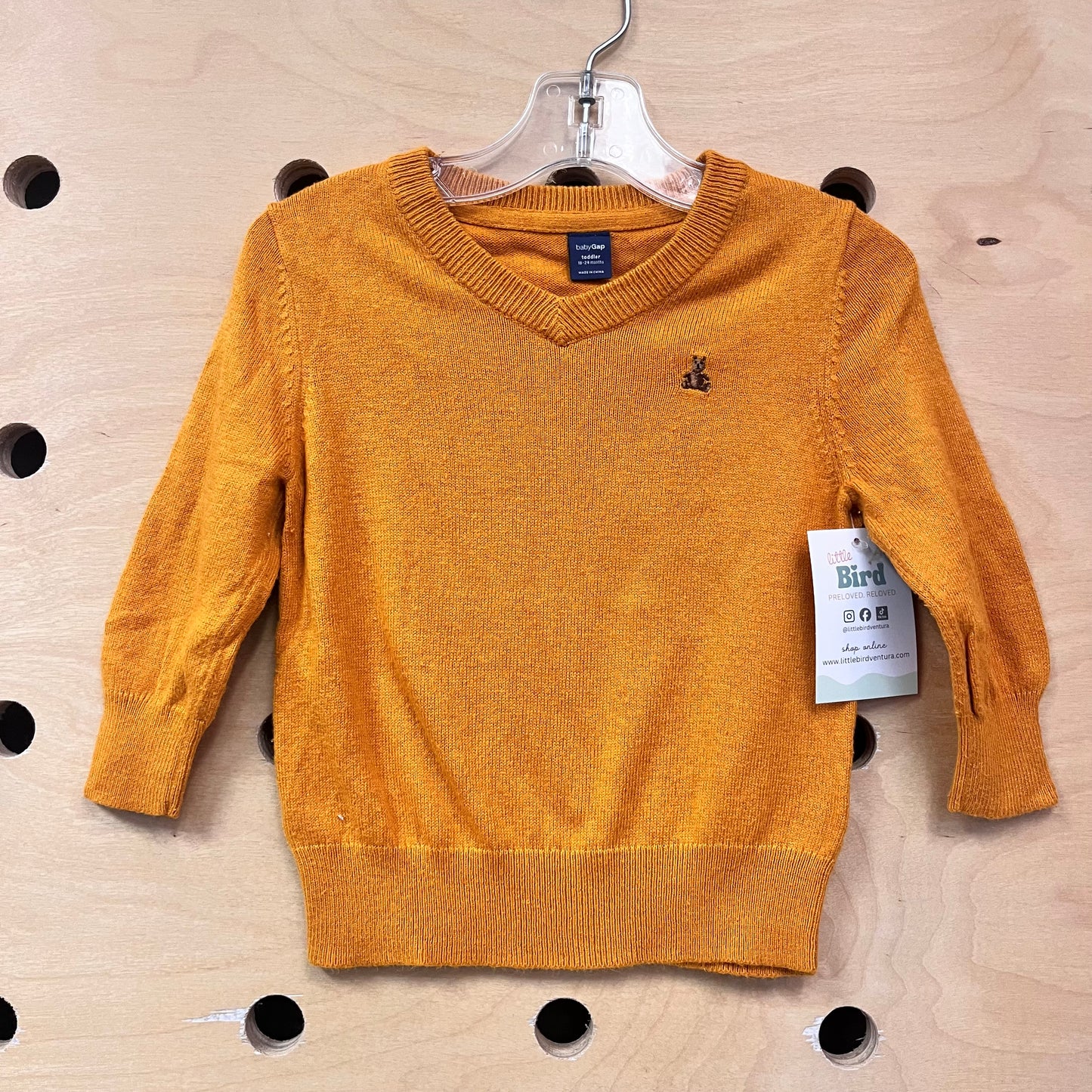 Mustard Elbow Patch Sweater