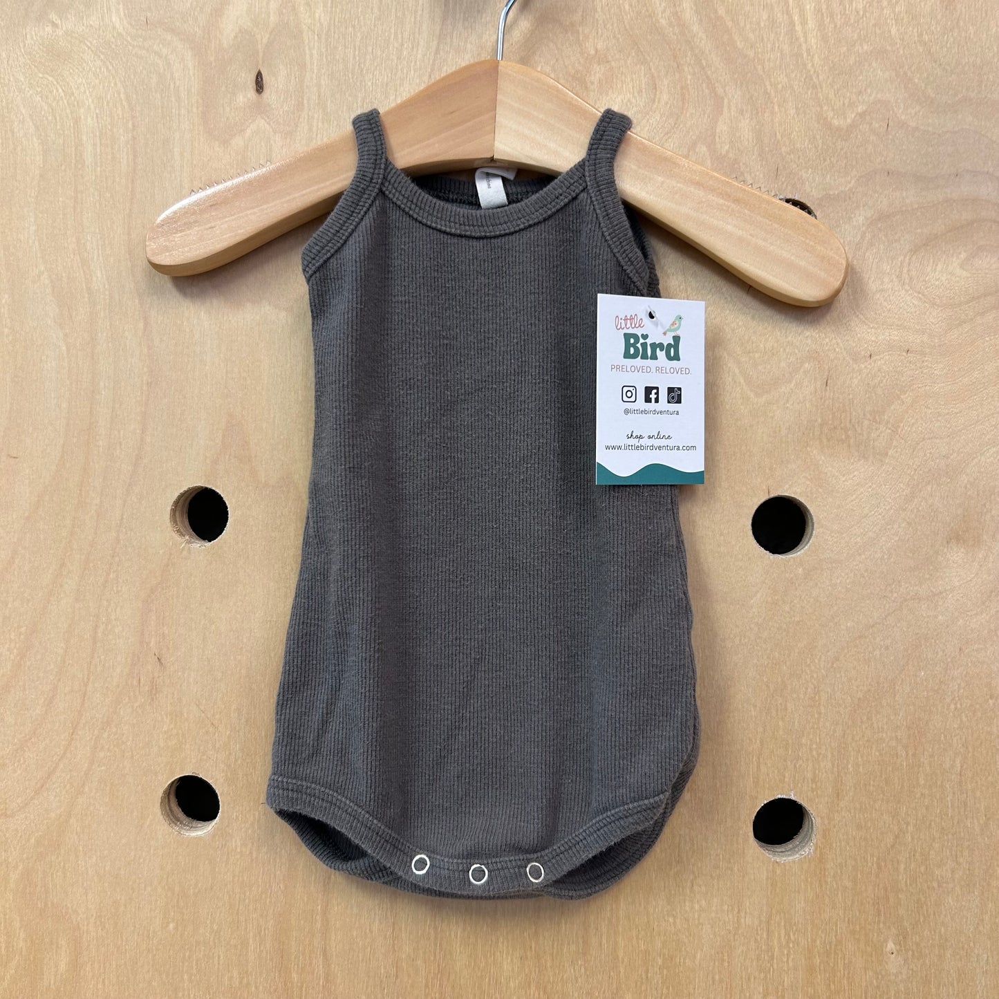 Grey Organic Bodysuit