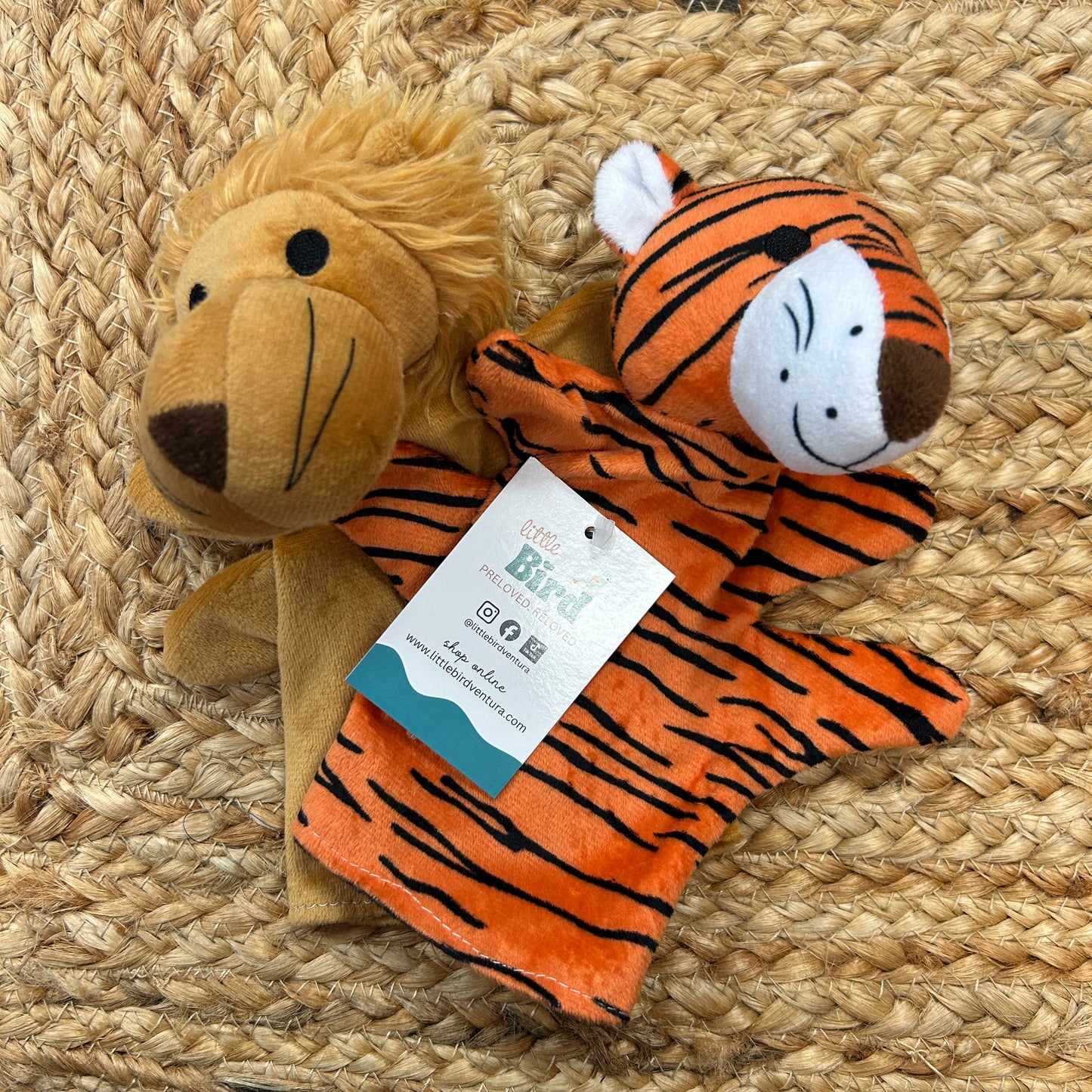 Lion & Tiger Hand Puppets