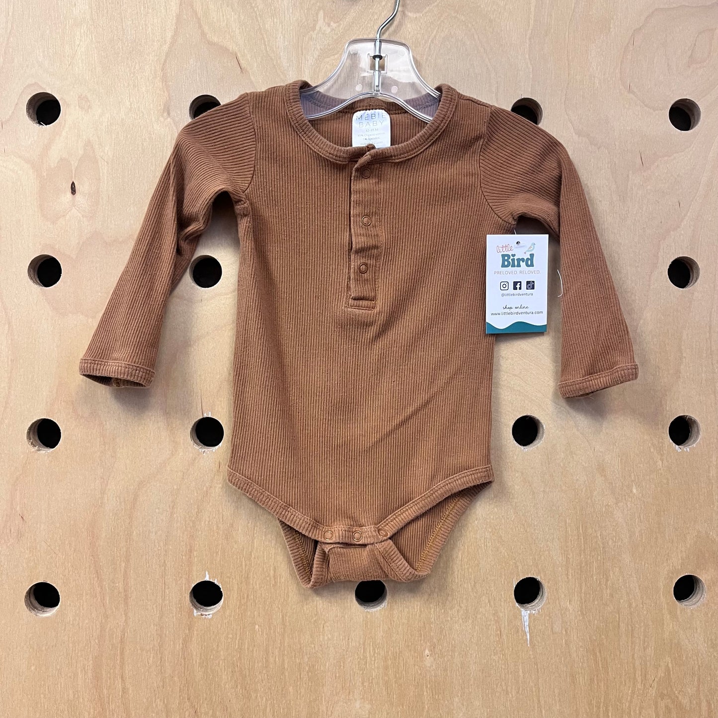 Organic Ribbed Snap Bodysuit