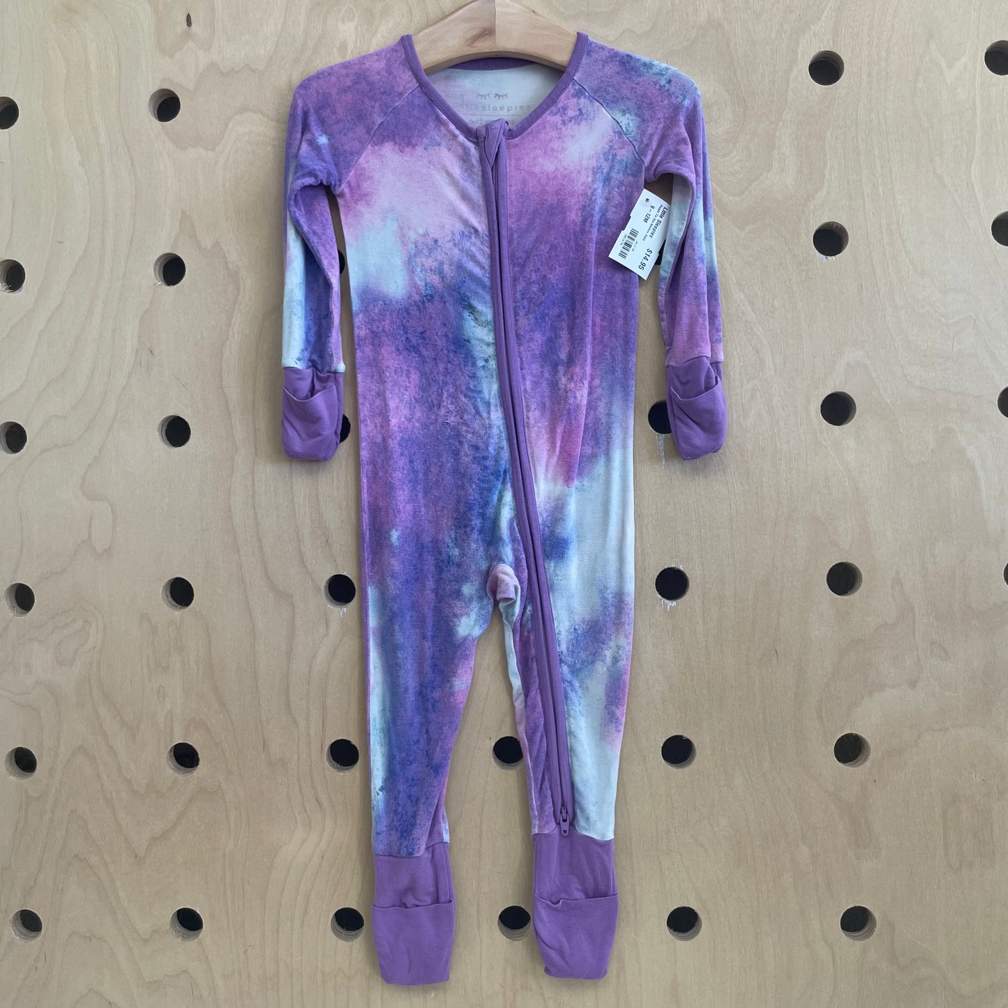 Purple Tie Dye Bamboo Zippy