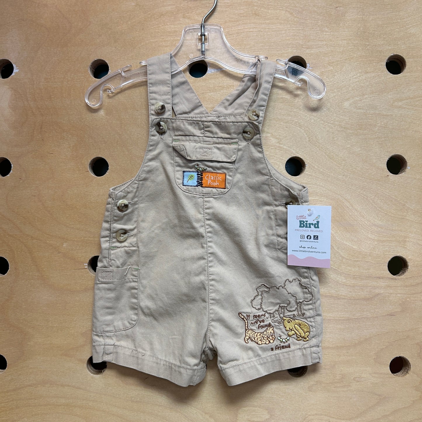 Classic Pooh Y2K Shortalls