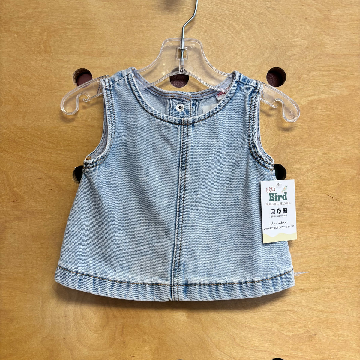 Ligth Wash Denim Tank