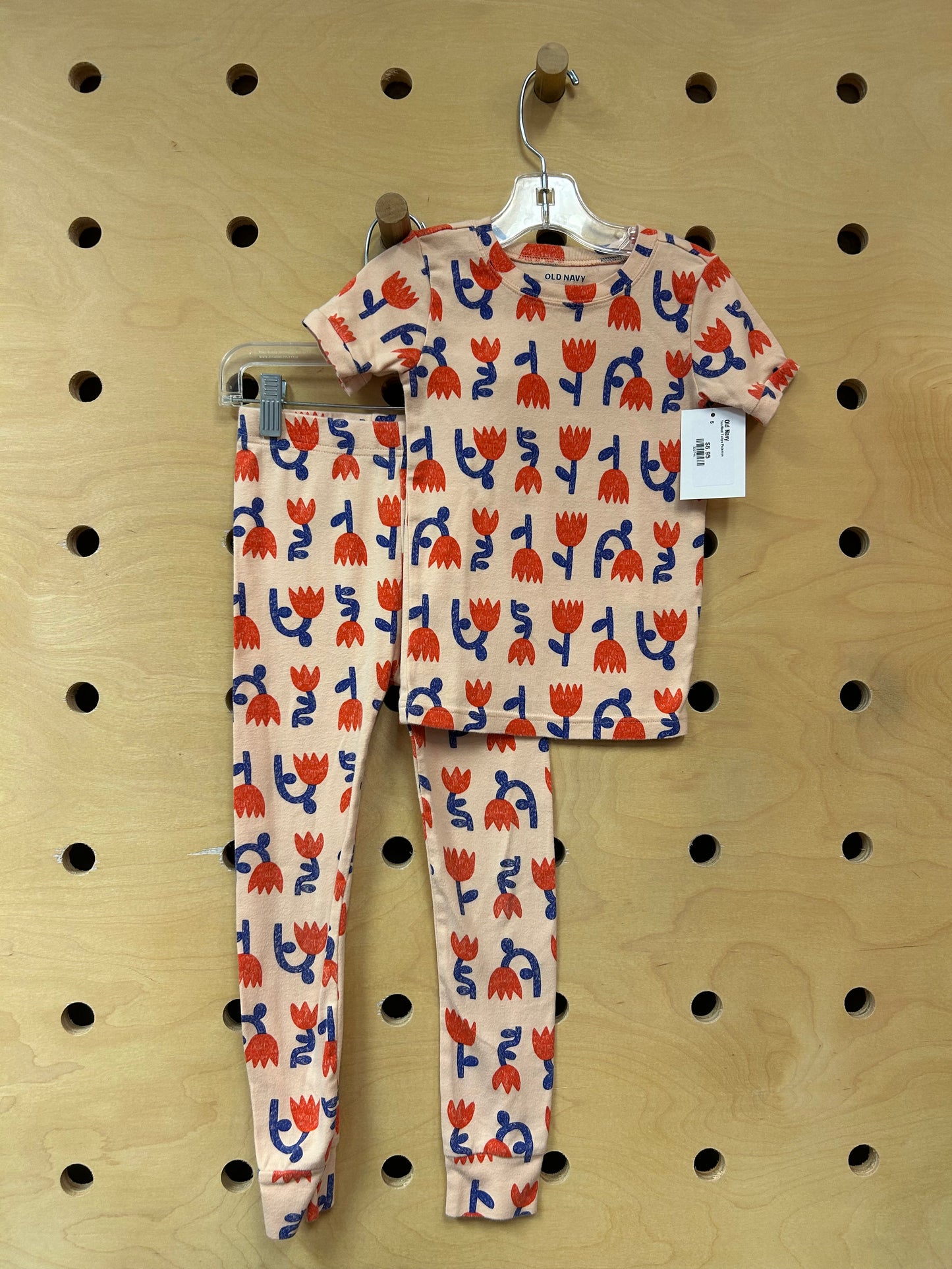 Tan/Red Tulips Pajamas