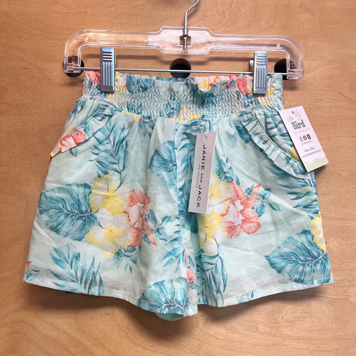 Aqua/Yellow Floral Shorts NEW!