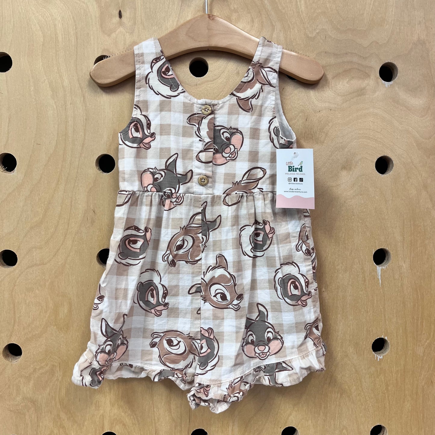 Checkered Bambi Romper