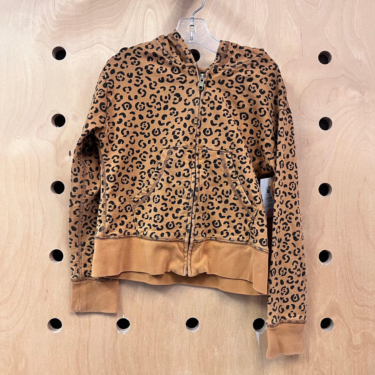 Leopard Print Zip Hoodie