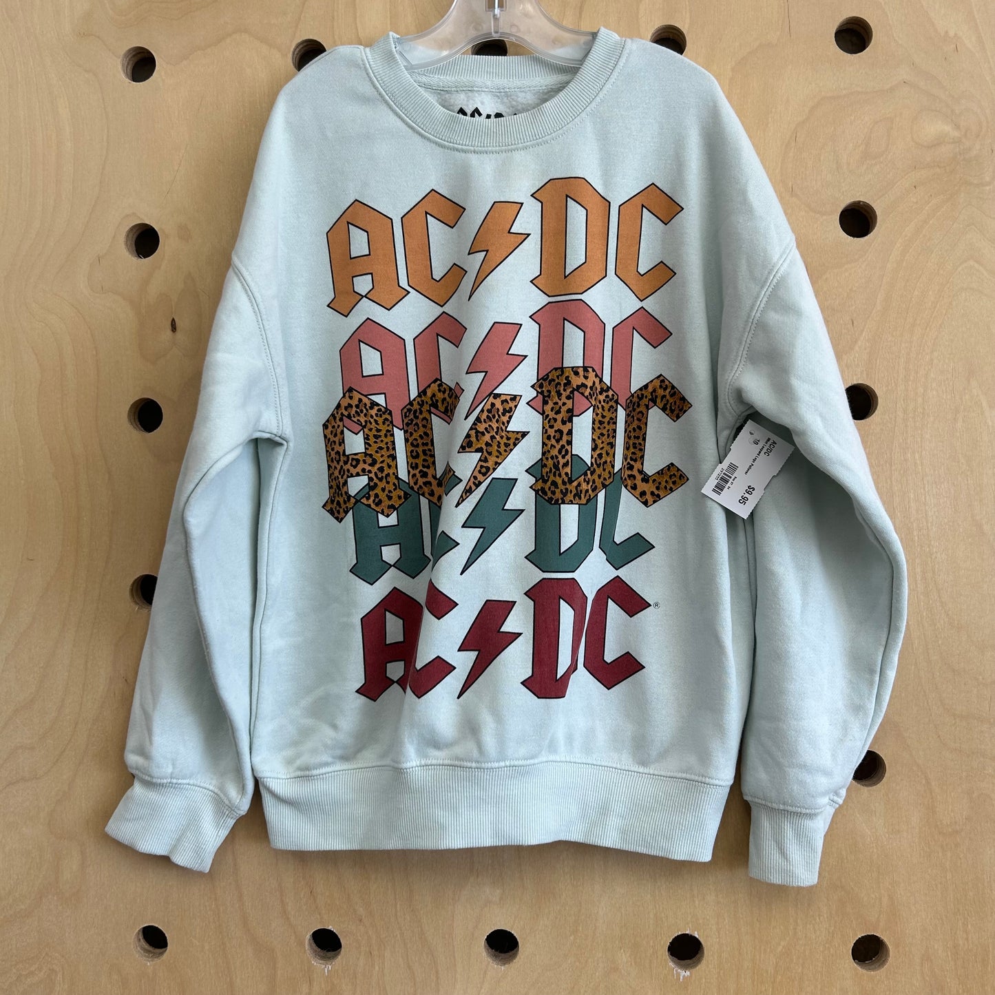 Mint Leopard Logo Pullover