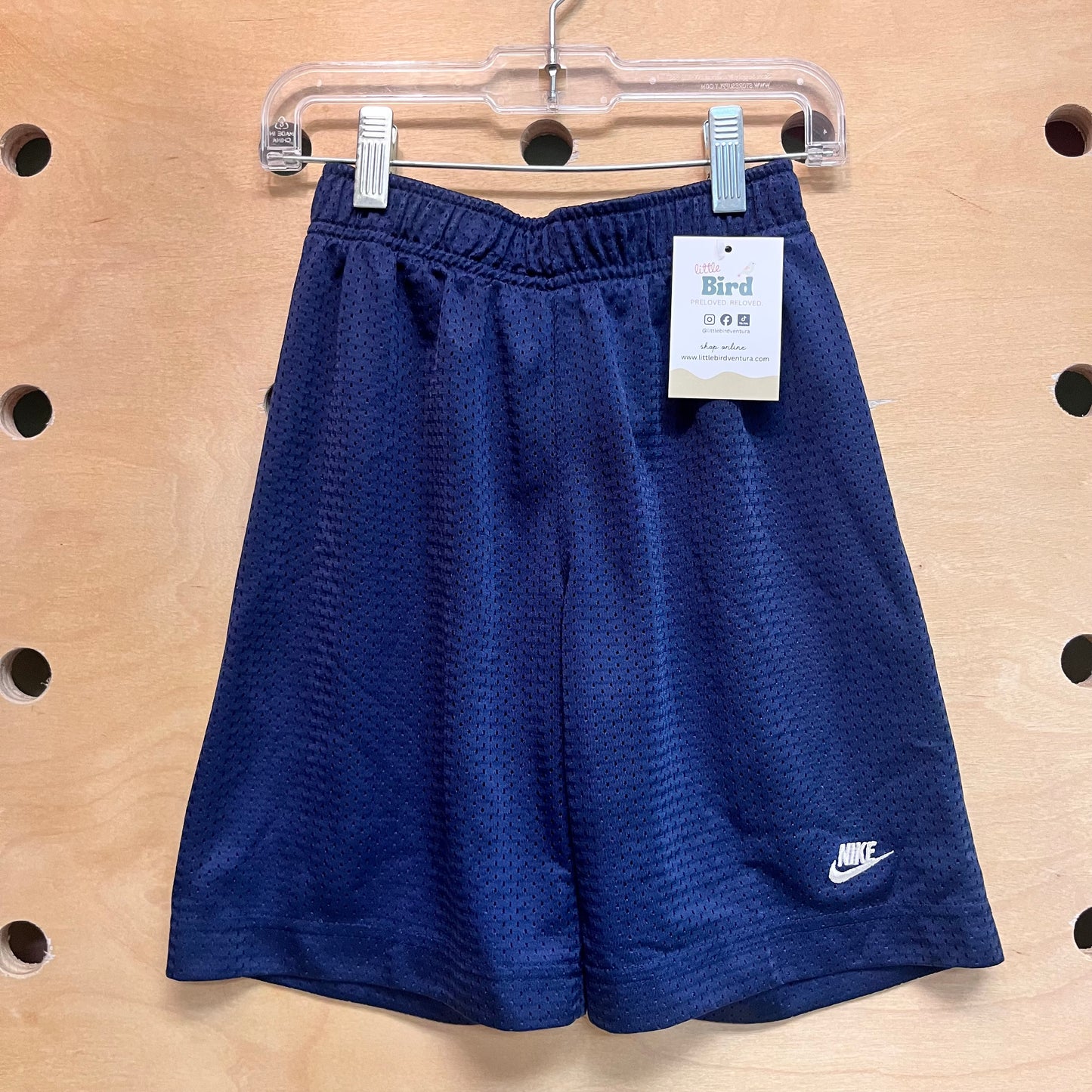 Blue Mesh Active Shorts