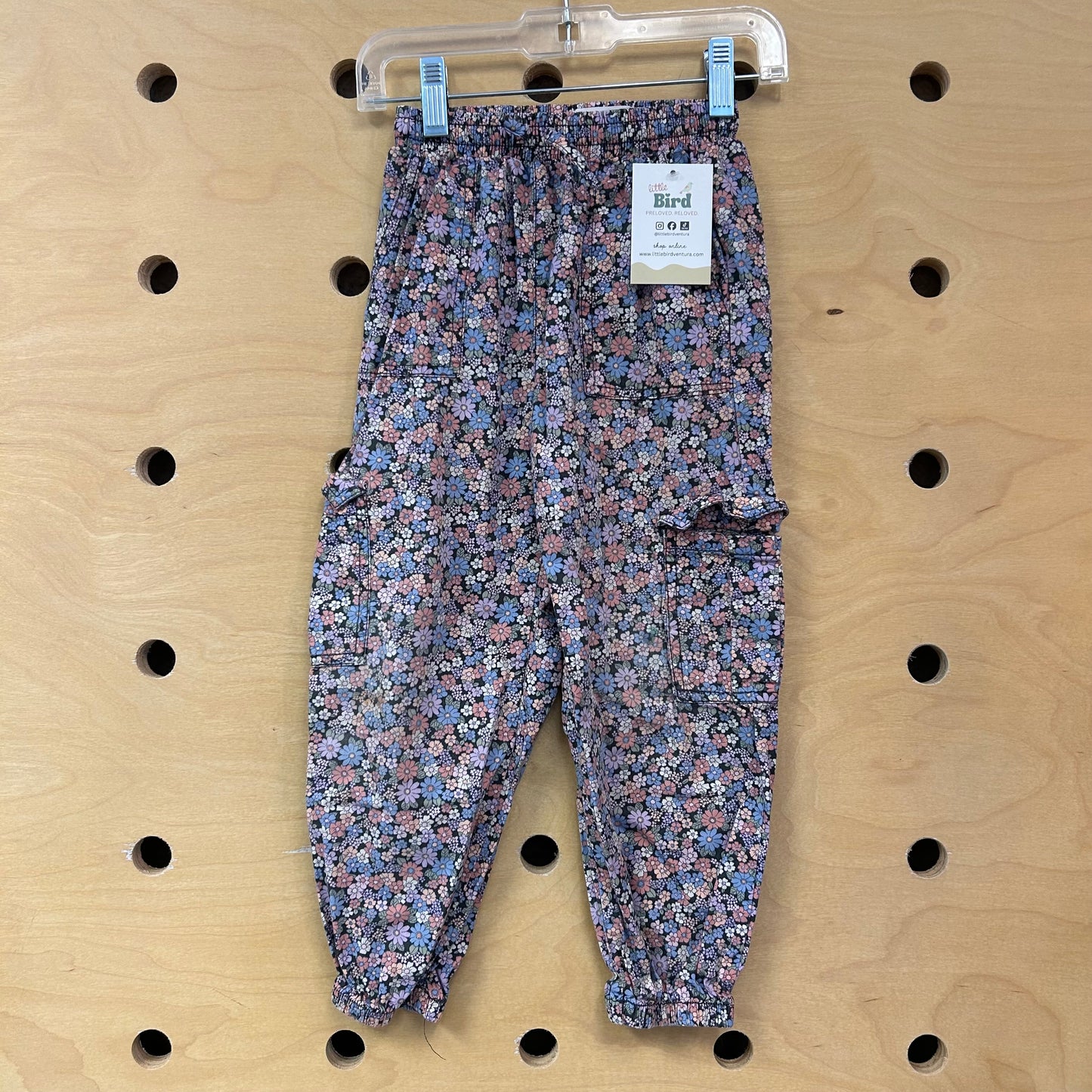 Floral Cargo Joggers
