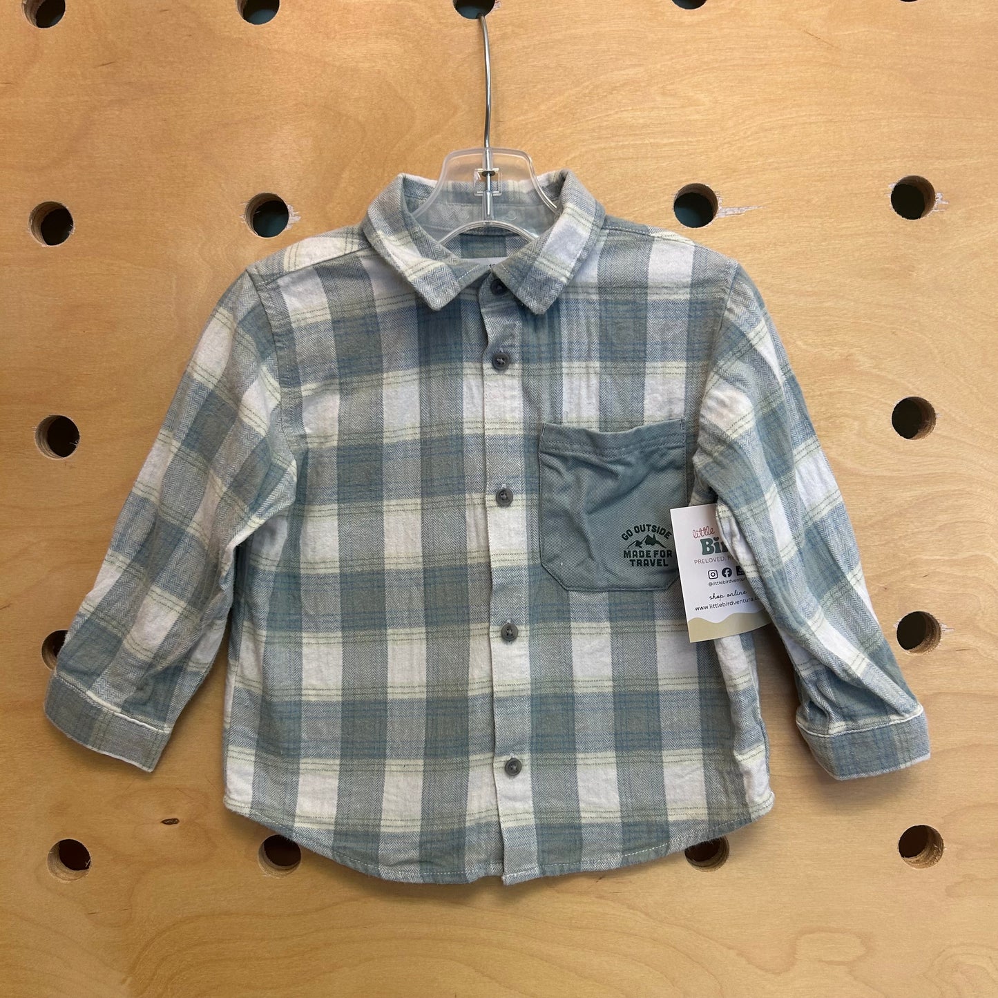 Blue Plaid Go Outside Flannel