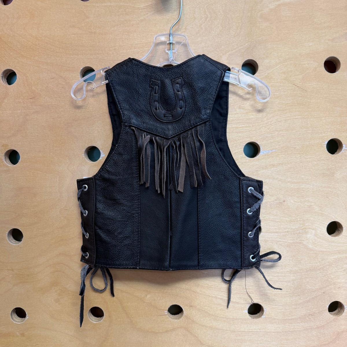 Horseshoe Leather Vest
