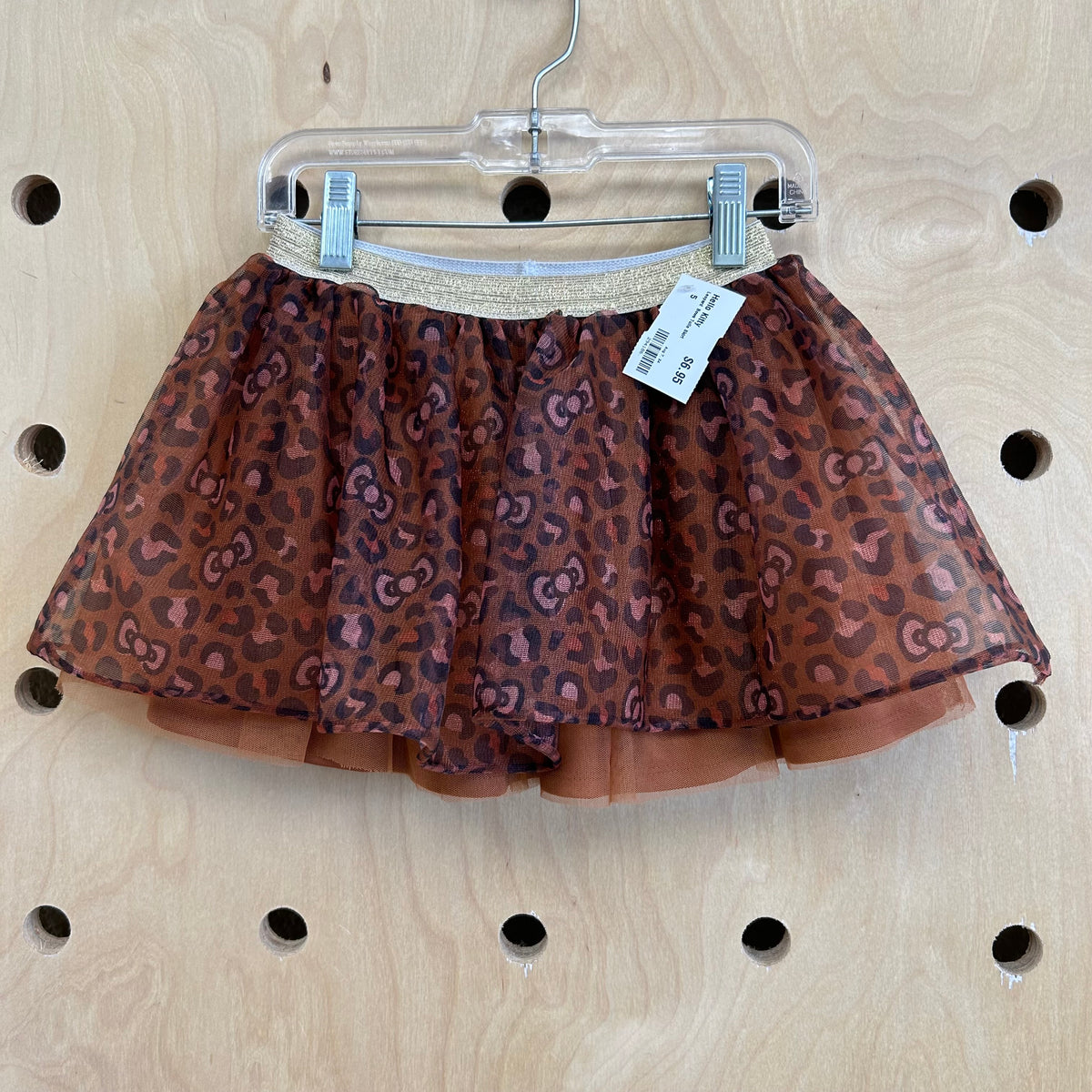 Leopard Bows Tulle Skirt