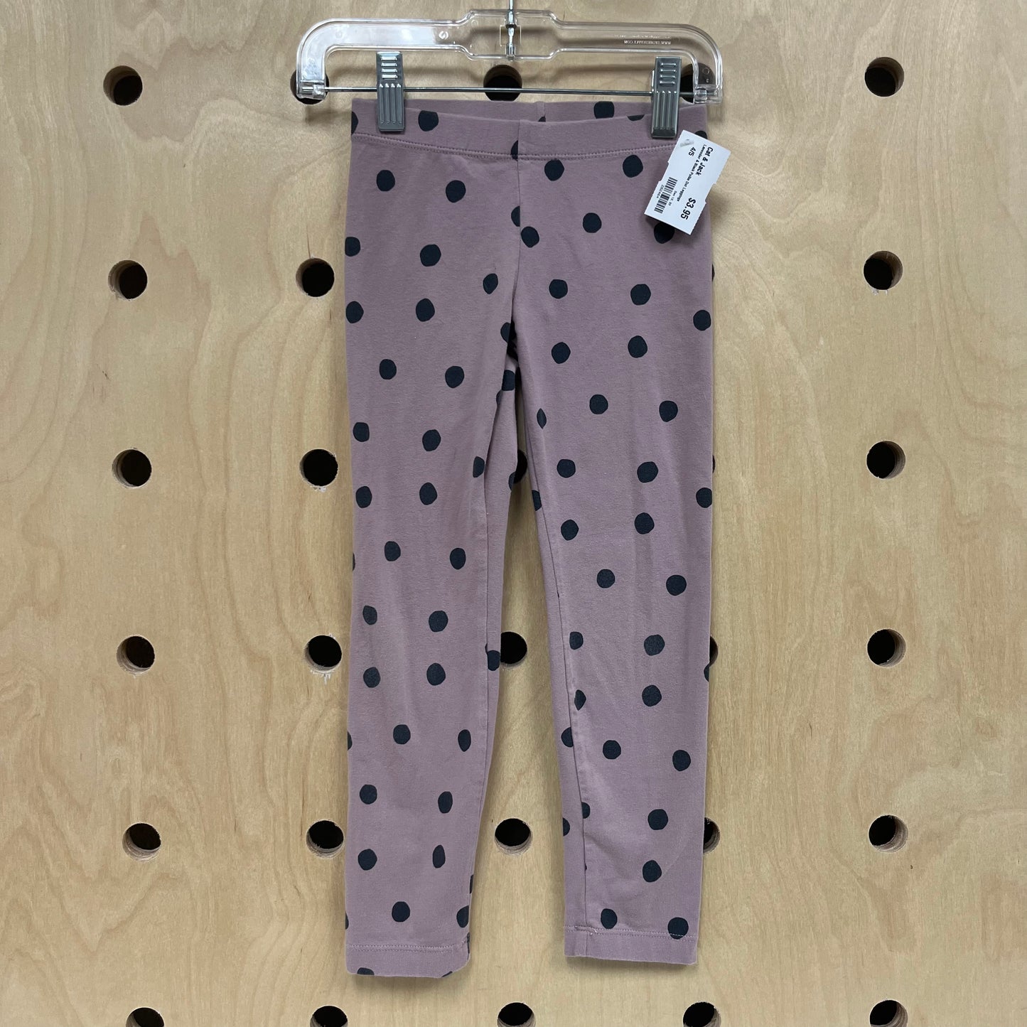Lavender & Black Polka Dot Leggings