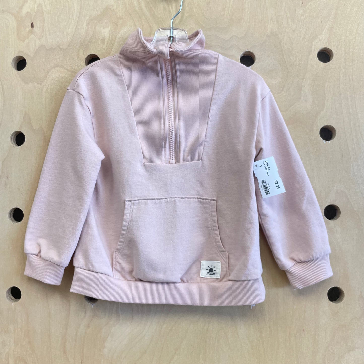 Pink 1/4 Zip Pullover