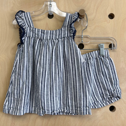 Blue+White Striped Outfit