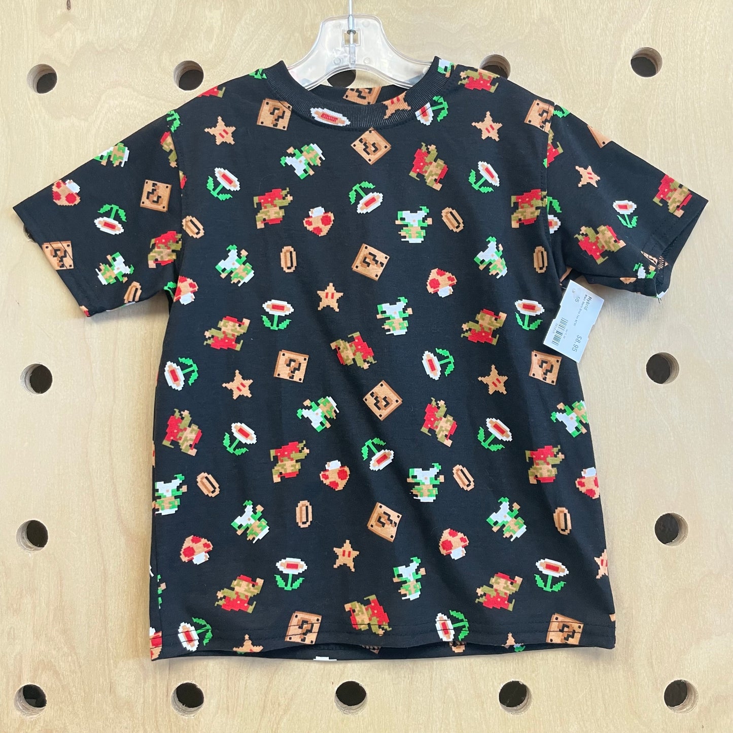 Black Mario Bros Tee NEW!
