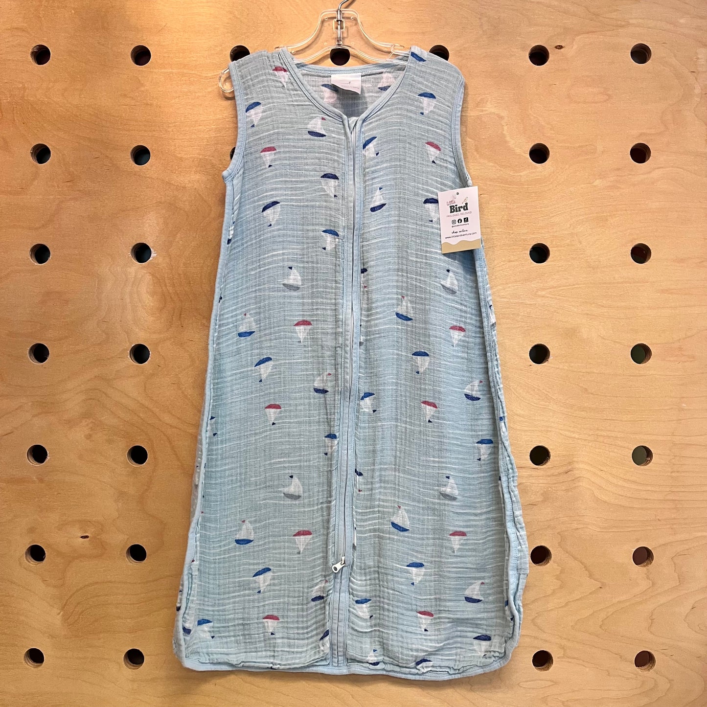 Blue Gauze Sailboat Sleepsack