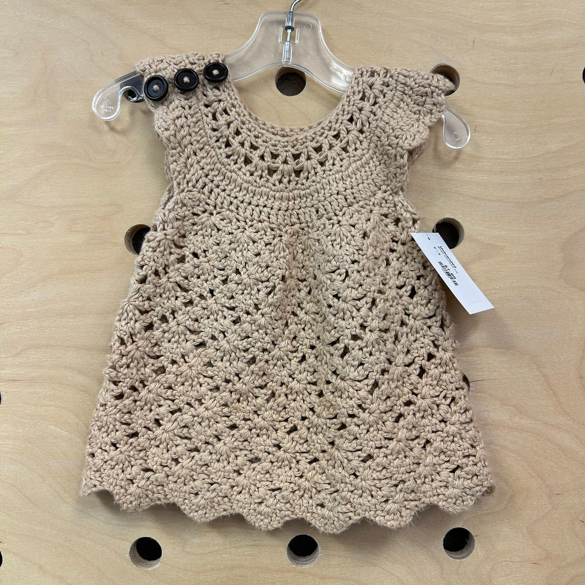 Brown Crocheted Top