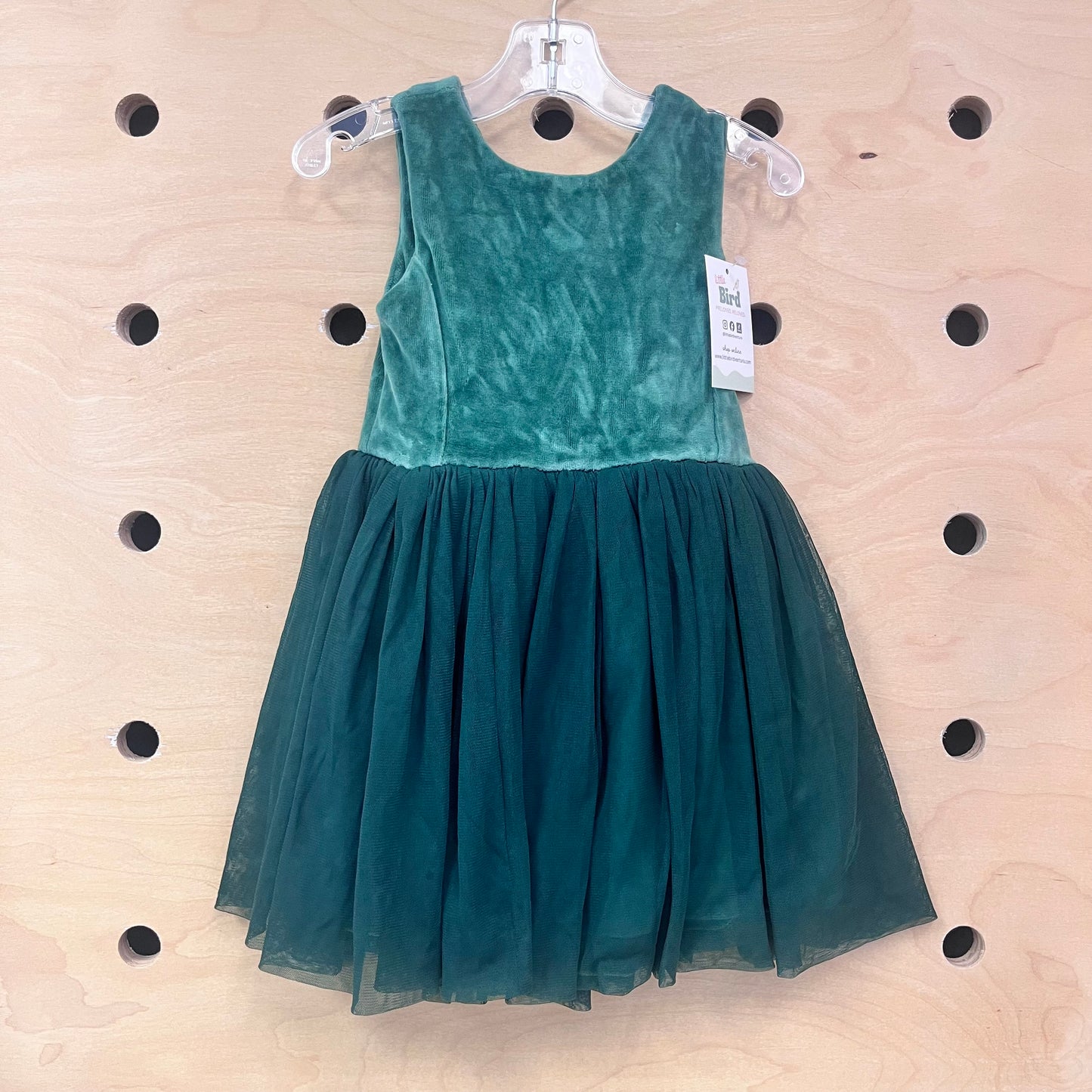 Green Organic Tulle Dress