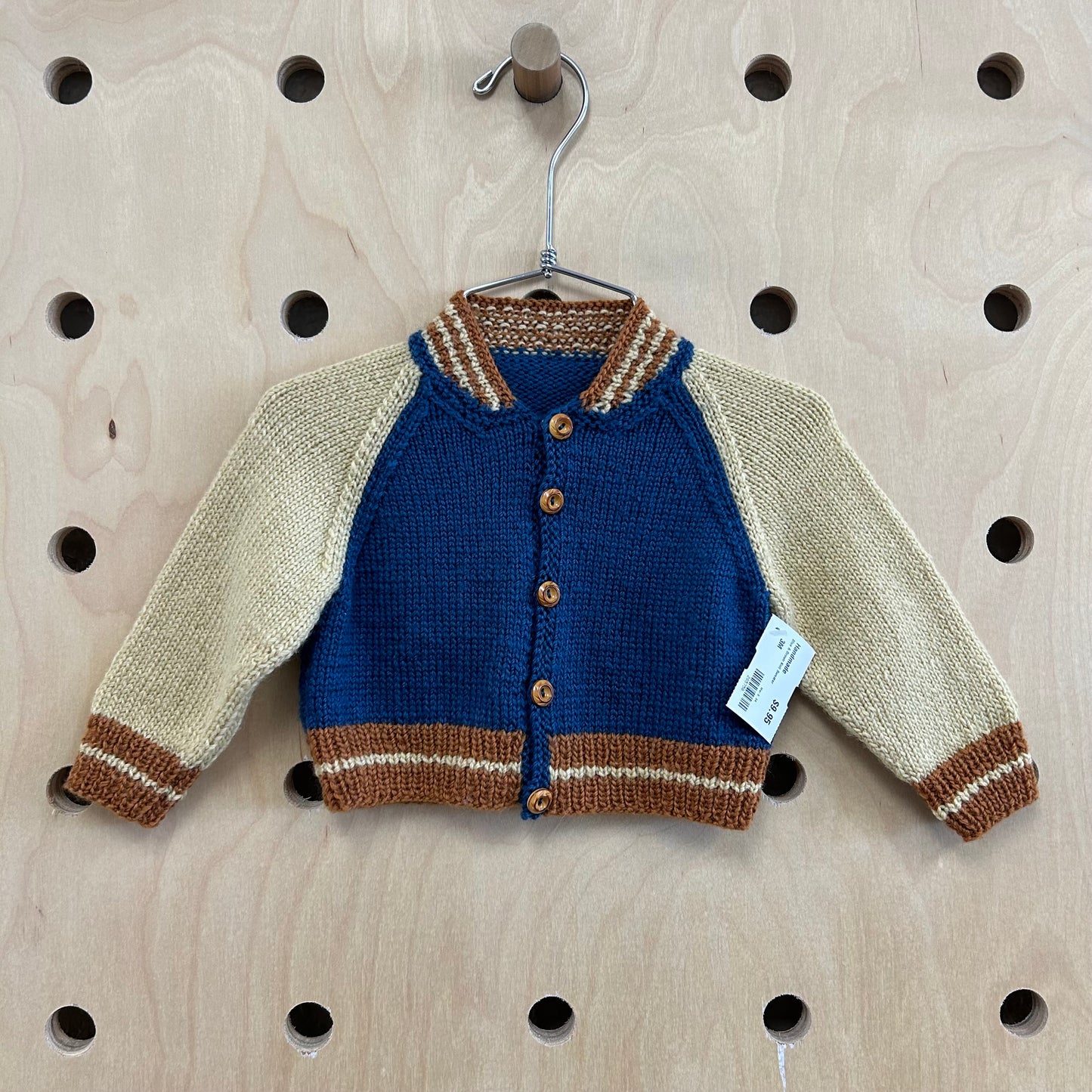 Blue & Brown Knit Sweater