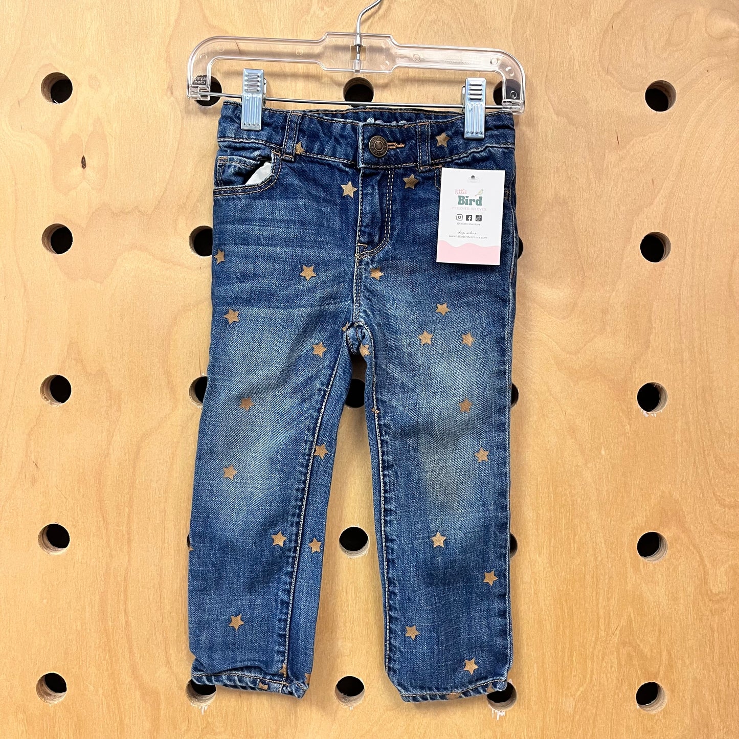 Gold Stars Mini Skinny Denim