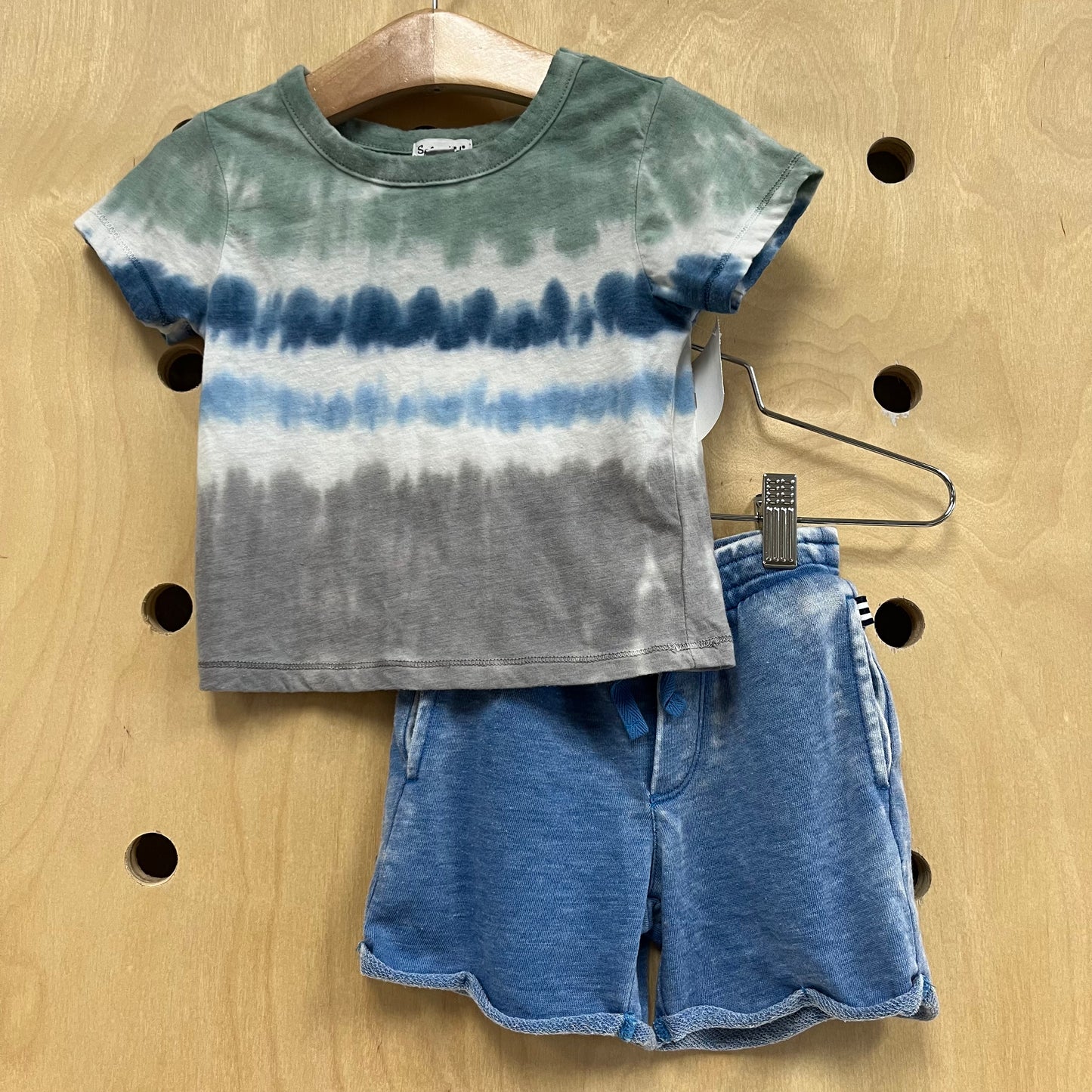 Green & Blue Tie Dye Outfit