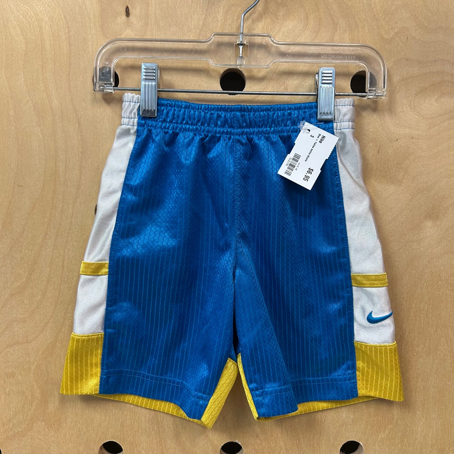 Blue + Yellow Active Shorts