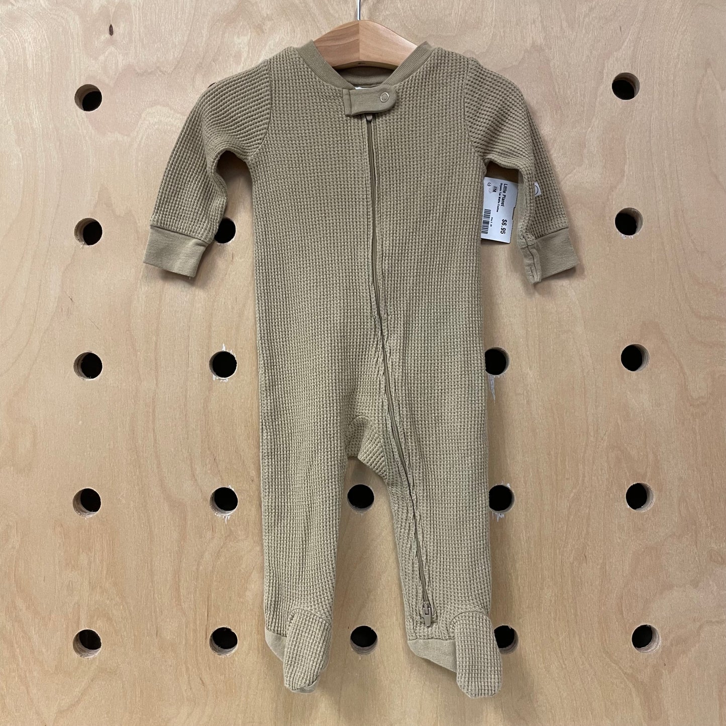 Organic Tan Waffle Footies