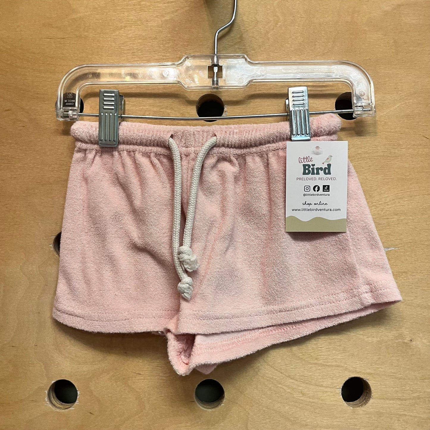 Pink Terry Shorts