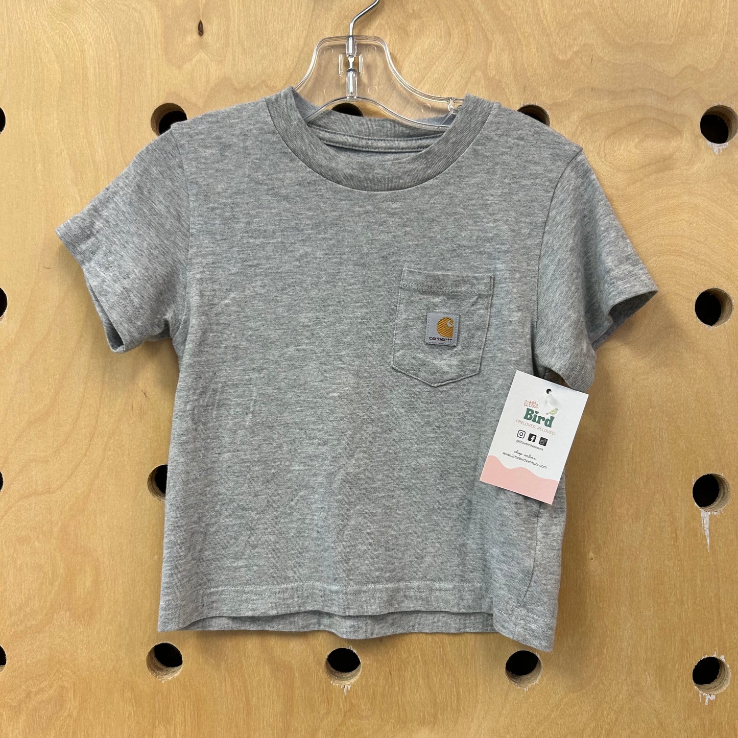 Grey Logo Pocket Tee