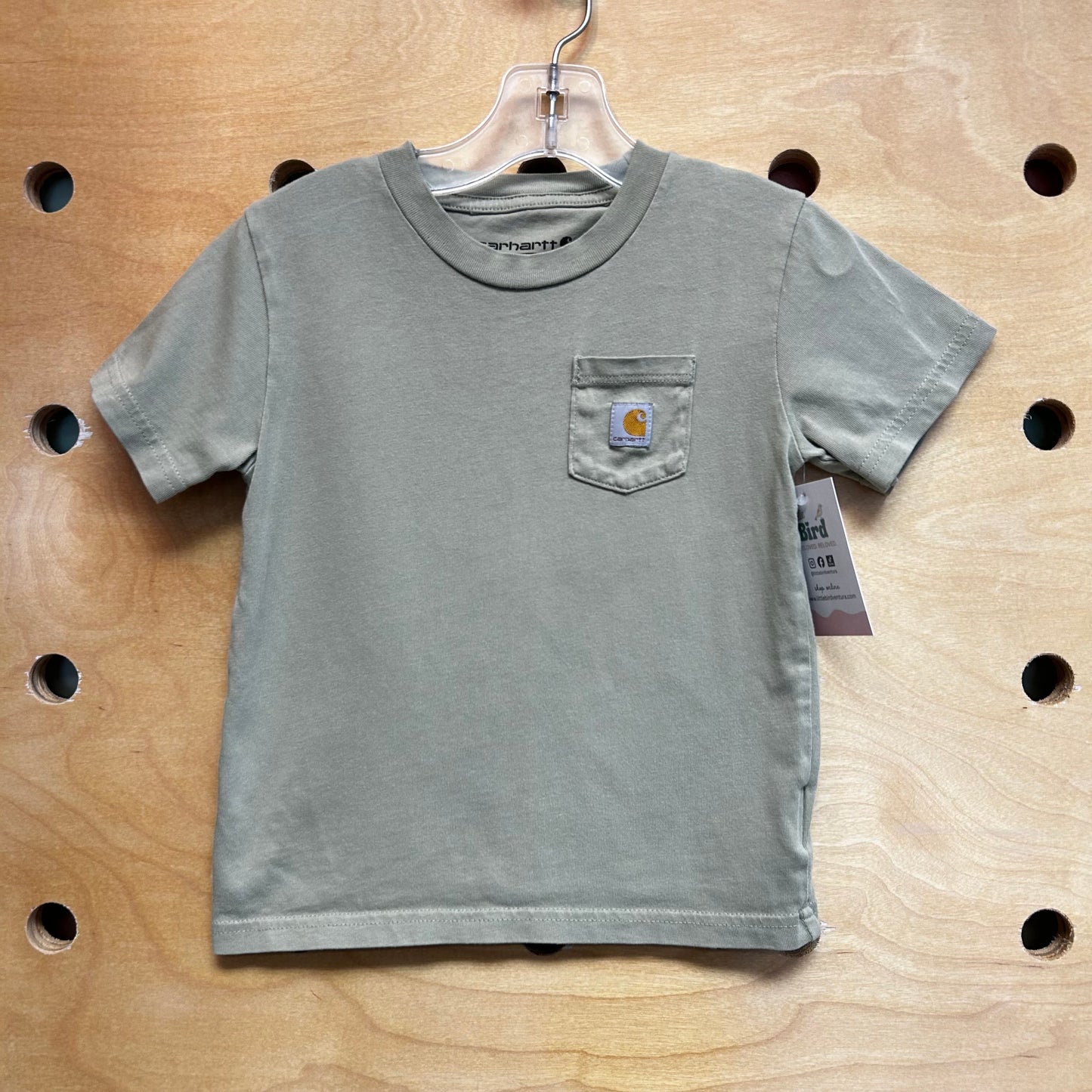 Green Logo Patch Pocket Tee