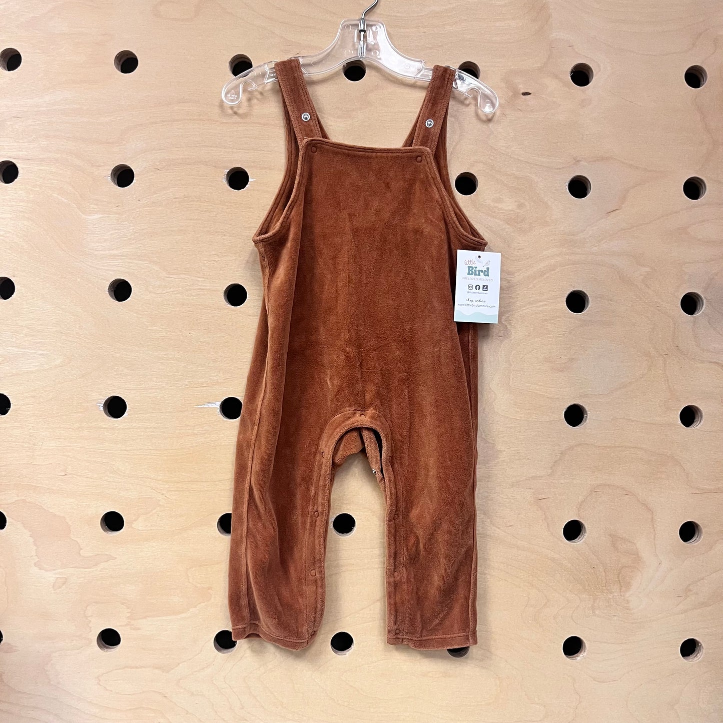 Brown Velour Romper
