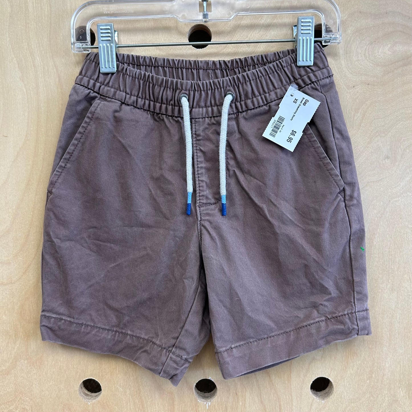 Brown Drawstring Shorts